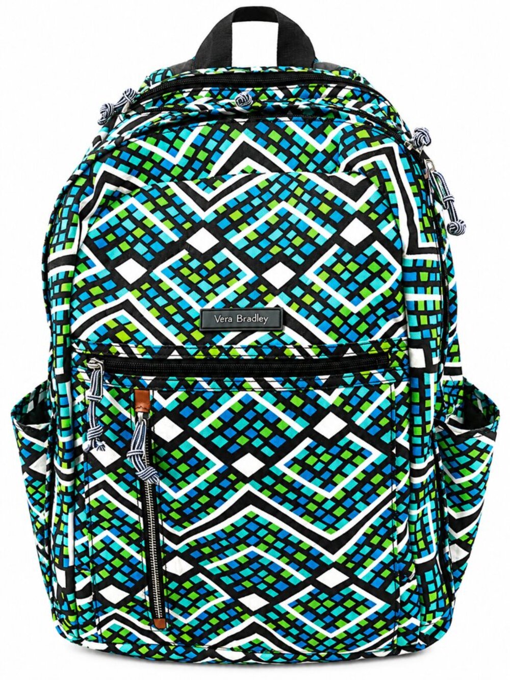Vera Bradley Rain Forest Lighten Up Backpack Laptop Travel Retired Print
